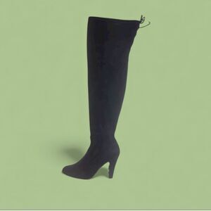Mossimo OTK Black Suede Boots sz 8